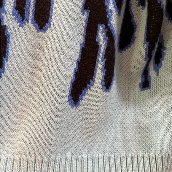 Black and Blue Flame Sweater - Picture 4 of 7